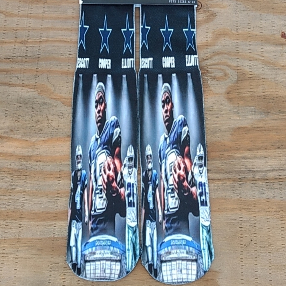 Dallas Cowboys socks Cooper, Elliott, Prescott